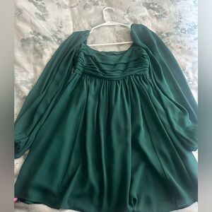 Abercrombie & Fitch Green Babydoll Dress